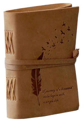 Leather Journal Diary with Premium Antique String Closure vintage Journal handmade 200 pages white unruled|travel Diary|personal journal -9