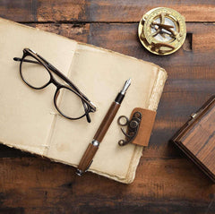 Genuine Leather Diary | Vintage Handmade Leather Journal | Premium Antique String Closure | 200 Handmade Deckle Edge Antique Pages -1
