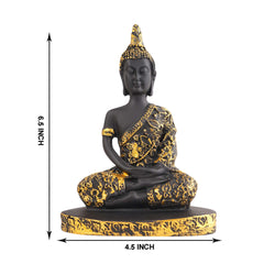Gautam Buddha Statue Showpiece Idol Figurine for Feng Sui, Vastu, Home Decor, Office, Diwali, Gifting, Living Room, Bedroom, Study Table -27