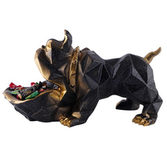 Decoration Cool Bear Showpiece for Home Shelves Decor Item, Home Kitchen Decor,Office Decor,Resin, Multifunctional,Phone,Wallets-Unique Shelf & Tabletop Decoration (Grey)