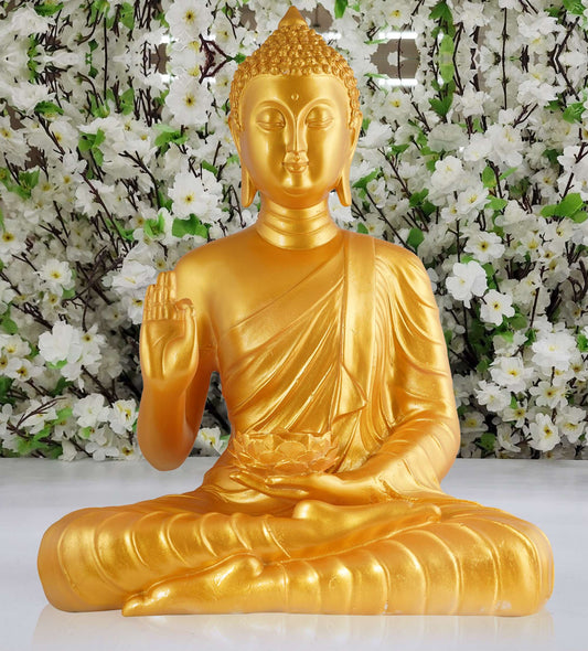 Gautam Buddha Statue Showpiece Idol Figurine for Feng Sui, Vastu, Home Decor, Office, Diwali, Gifting, Living Room, Bedroom, Study Table -27