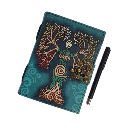 Genuine Leather Diary | Vintage Handmade Leather Journal | Premium Antique String Closure | 200 Handmade Deckle Edge Antique Pages -1