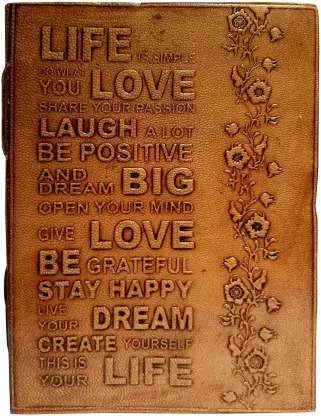 Vintage Handmade Genuine Leather Journal | Premium Antique button Closure | 200 Handmade White Pages -1