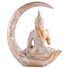 Gautam Buddha Statue Showpiece Idol Figurine for Feng Sui, Vastu, Home Decor, Office, Diwali, Gifting, Living Room, Bedroom, Study Table -27