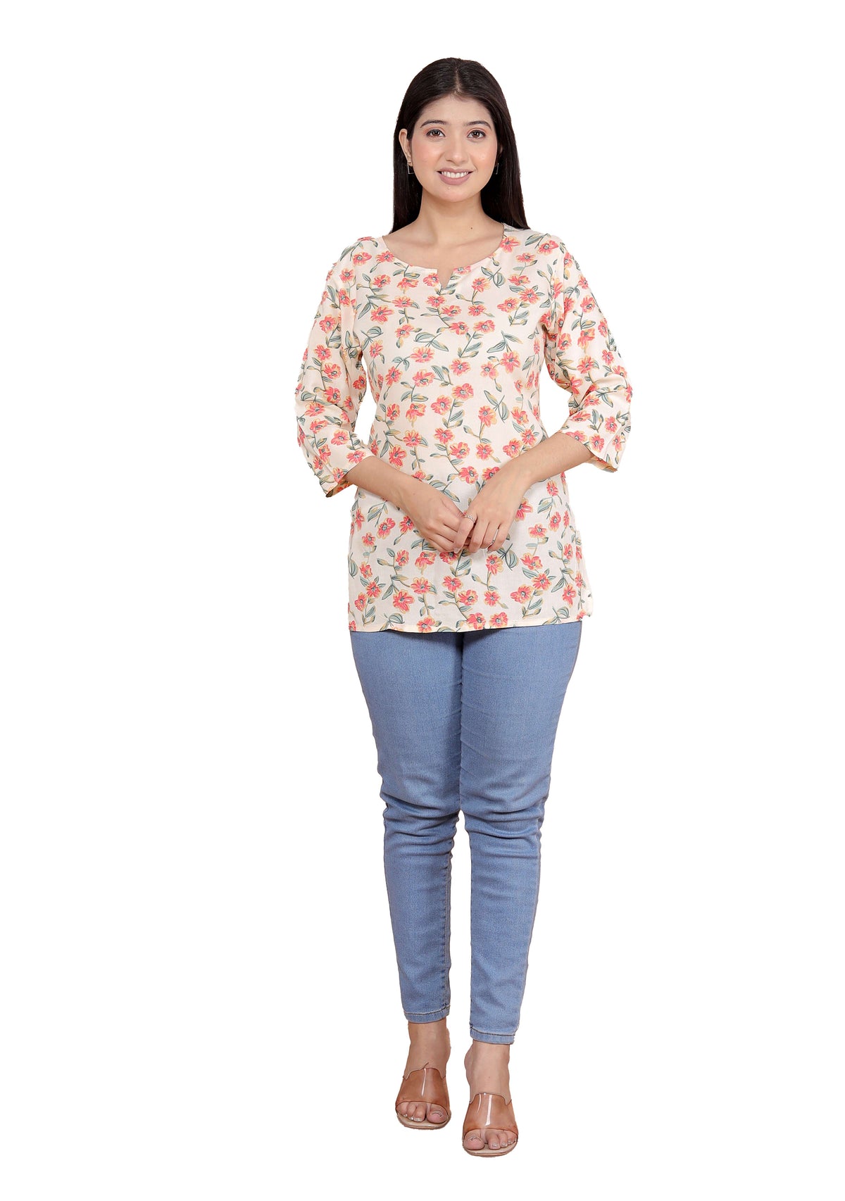 Women's Short Kurti Tops for Jeans | Stylish Rayon Kurta for Girls | Trendy Ethnic Short Kurta for Daily & Office Wear PR26