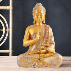 Gautam Buddha Statue Showpiece Idol Figurine for Feng Sui, Vastu, Home Decor, Office, Diwali, Gifting, Living Room, Bedroom, Study Table -27
