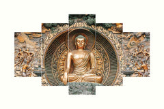 Set of Five MDF Framed 3D Wall Painting for Home Decoration, Big Size Painting for Living Room, Bedroom (17x30 inches)WE 1