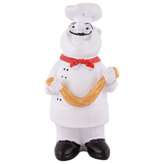 Resin Showpiece Cute Chef Figurine Miniature Statue Ornaments Welcome Board Table Dcor For Kitchen Decoration items for Restaurant