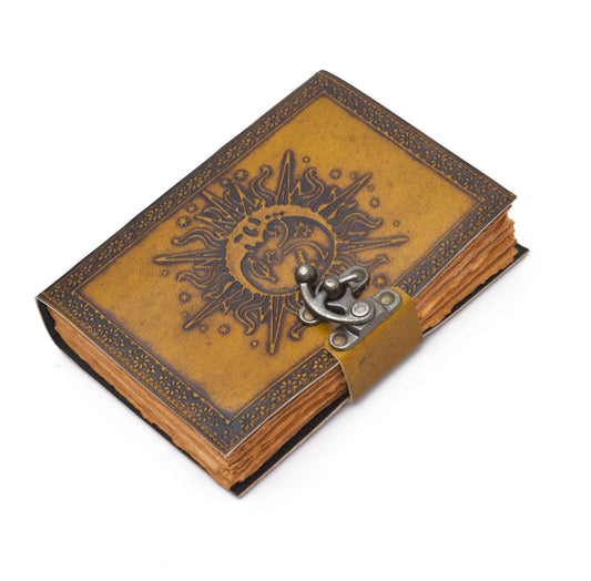 Leather Journal Diary with Premium Antique String Closure vintage Journal handmade 200 pages white unruled|travel Diary|personal journal -9