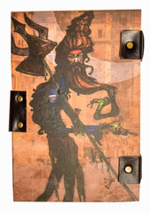 Handmade Printed Cardboard Journal Diary with Buckle Lock Unruled 200 Pages Notepad Personal Diaries for Men and Women -1