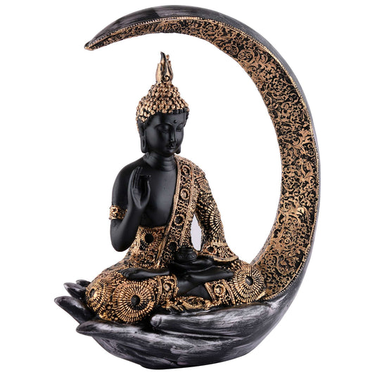 Gautam Buddha Statue Showpiece Idol Figurine for Feng Sui, Vastu, Home Decor, Office, Diwali, Gifting, Living Room, Bedroom, Study Table -27