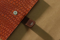 Vintage Handmade Genuine Leather Journal | Premium Antique button Closure | 200 Handmade White Pages -1