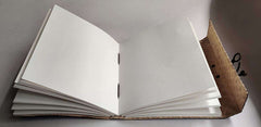 Leather Journal Diary with metal lock vintage Journal handmade 200 pages white unruled|travel Diary|personal journal -1