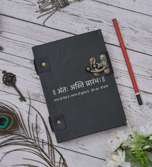 Leather Journal Diary with metal lock vintage Journal handmade 200 pages white unruled|travel Diary|personal journal -1